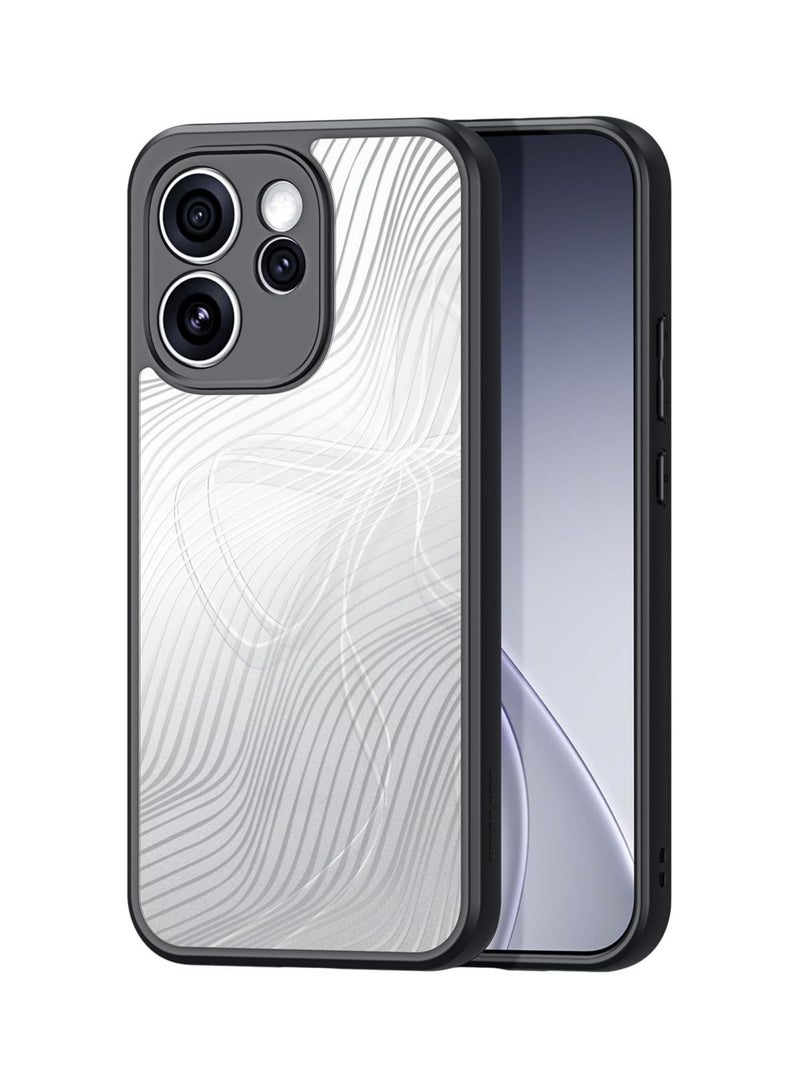 general Protective Case Compatible with OPPO Reno 15 Pro Max Sleek lines Matte frosted transparent back cover Anti-fingerprint PC+TPU shockproof protective case - Image 1